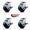 Service Caster Tool Box Caster Wheel Set 4'' Solid Polyurethane Swivel Casters, 4PK TOOL-SCC-20S420-SPUB-TLB-4 - alternate 3